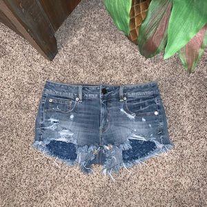 American Eagle Low Rise Jean Shorts
